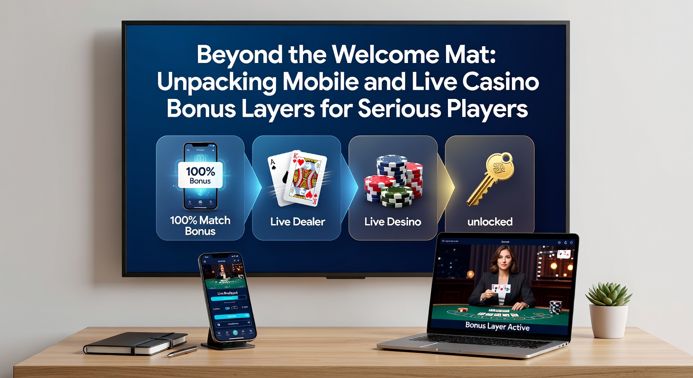 Layered infographic showing a pyramid of casino bonus tiers, from bronze daily rewards to platinum live dealer rebates, with mobile icons and real-time streaming elements