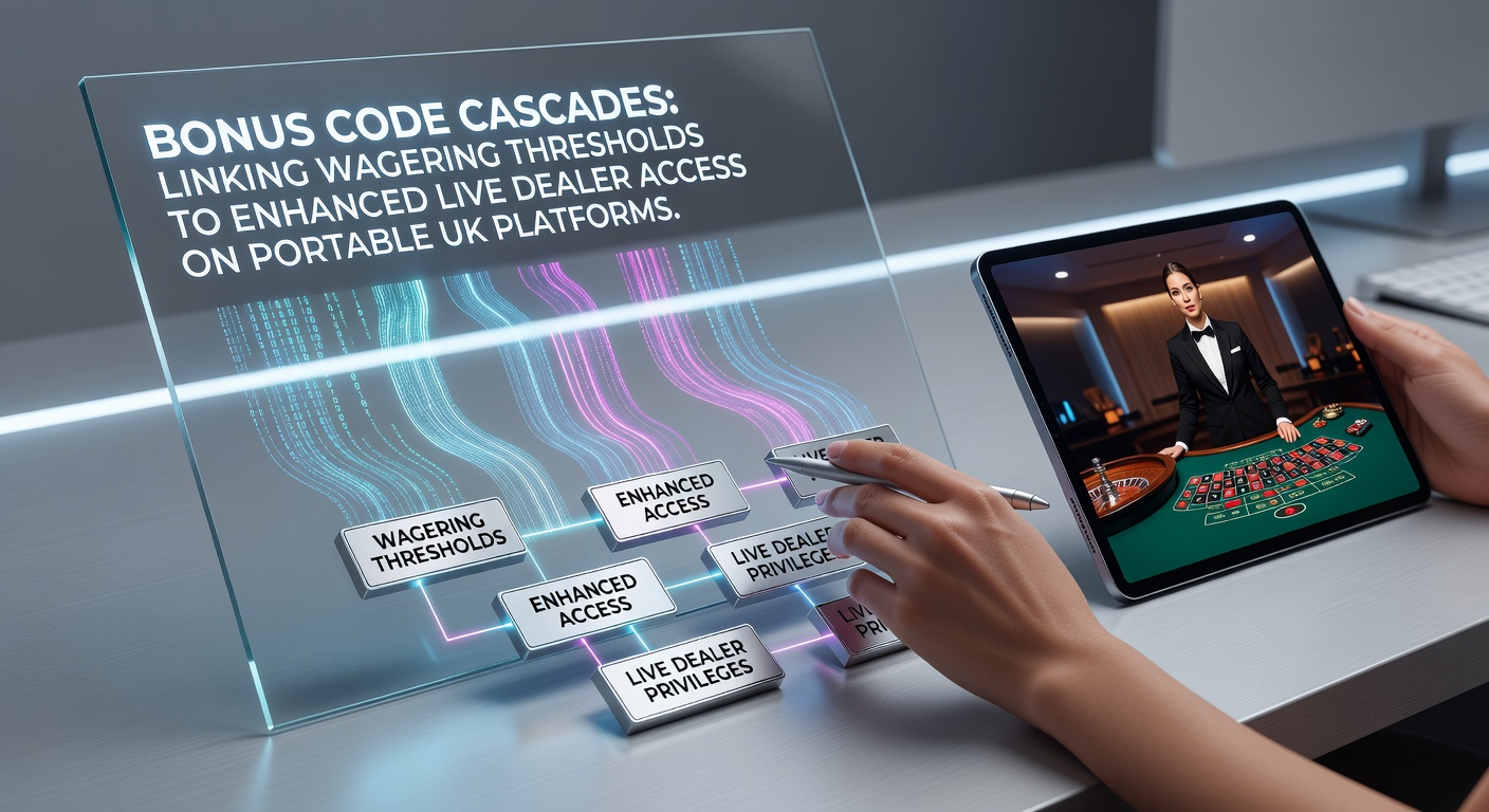 Mobile casino interface showing bonus code entry and progressive wagering tracker leading to live dealer unlock