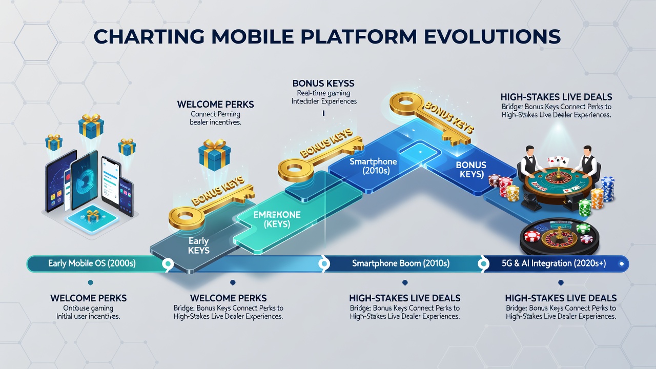 Live dealer table on mobile device with bonus progression indicators