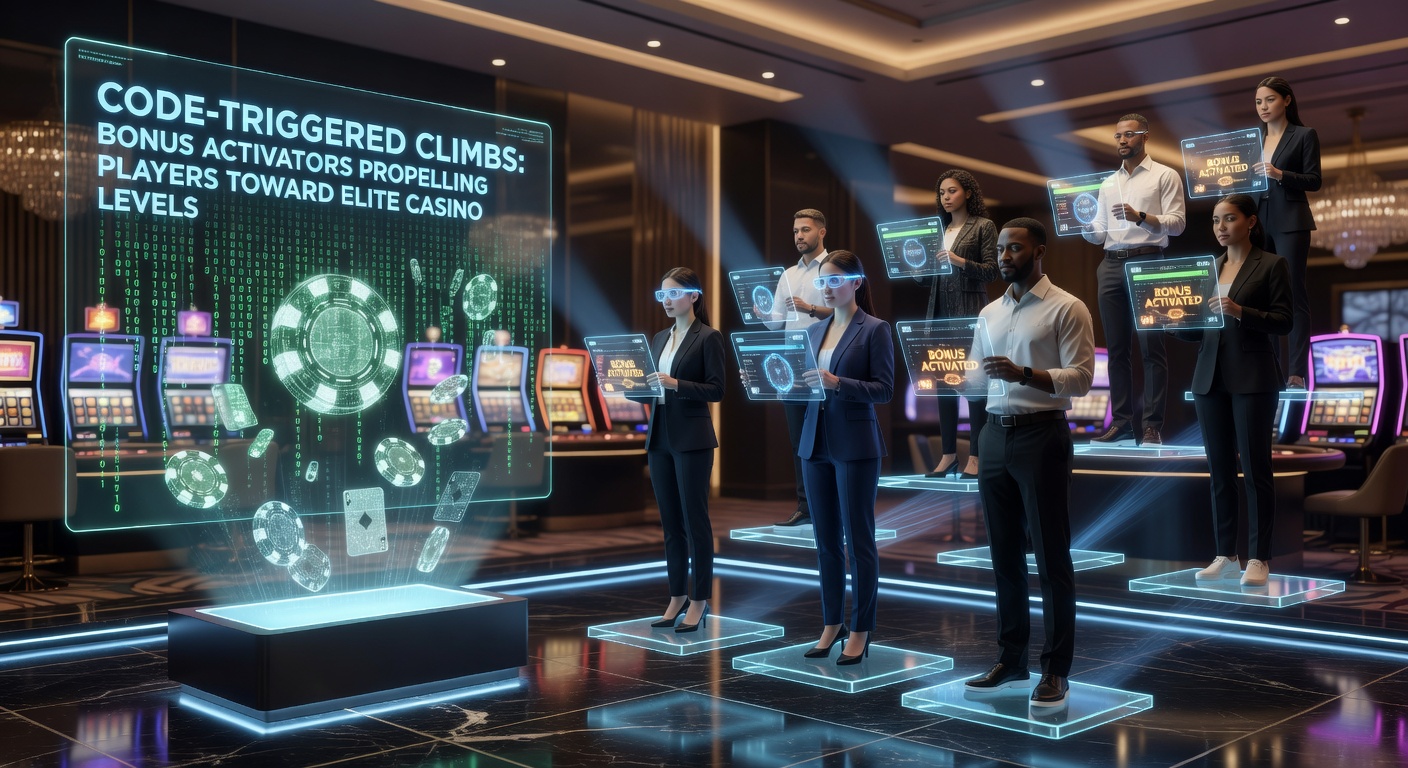 Close-up of smartphone app showing promo code input screen with progress bar filling rapidly toward VIP elite badge, bonus icons exploding like fireworks