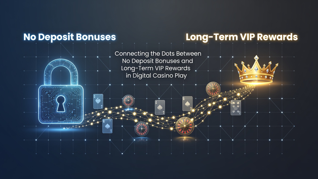Visual representation of bonus progression from free spins to VIP rewards in digital casinos