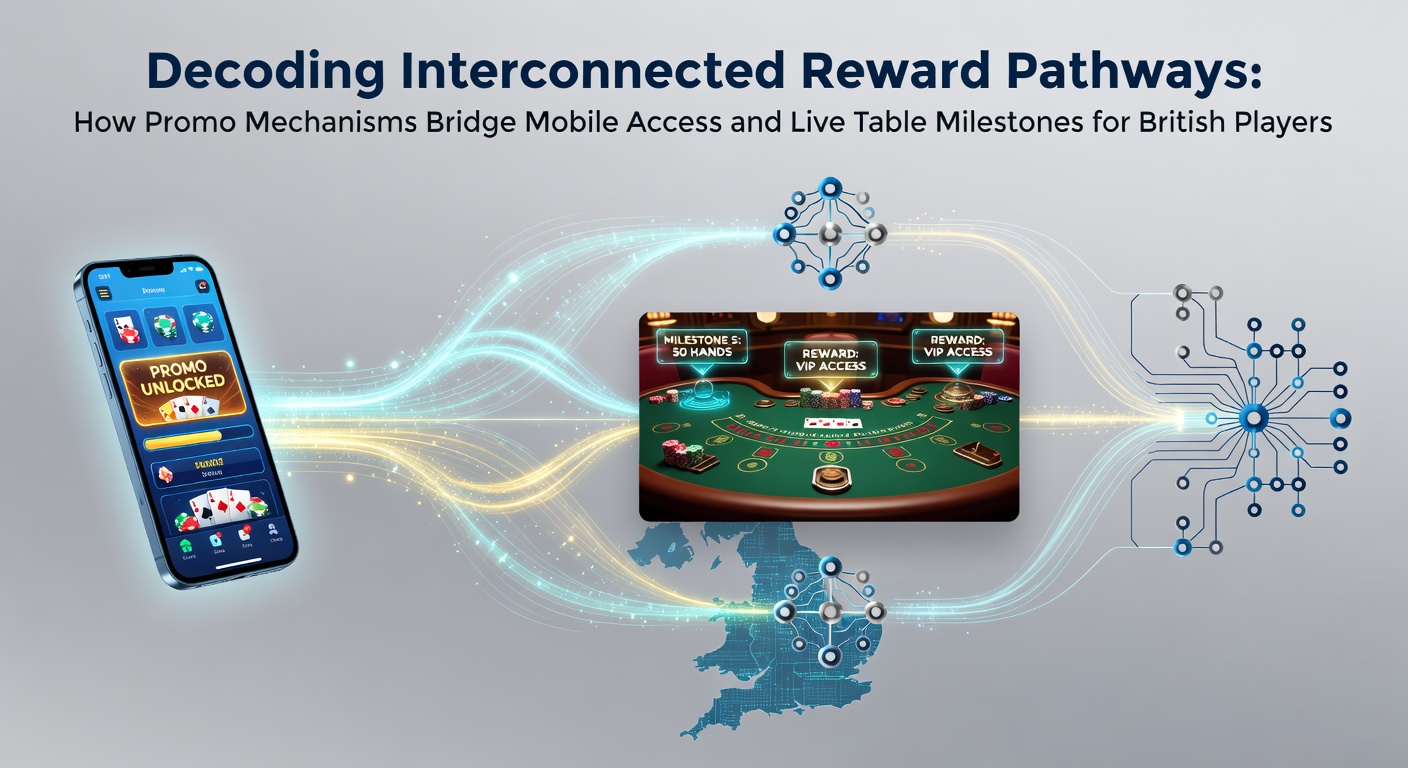 Visual representation of interconnected casino reward pathways linking mobile platforms and live table games