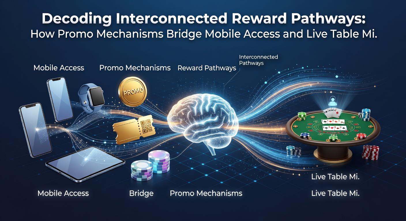 Diagram showing promo mechanisms bridging mobile casino access with live dealer table achievements