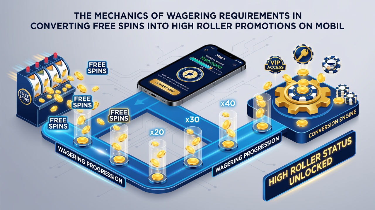 Smartphone screen displaying high roller VIP progression after meeting wagering thresholds on a casino app