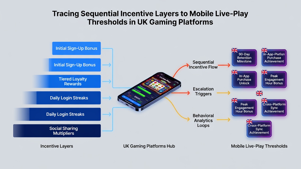 Mobile live-play threshold progression dashboard showing incentive layers